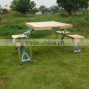Outdoor Wooden Folding Picnic Tables thumbnail-1