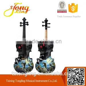 Hot Sale Popular Art With Halloween Theme Student Violin thumbnail-1