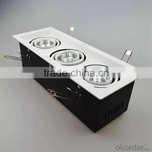 Led Grille Light Dimmable 3pcs 30w Cob Led Spotlight High Power COB,high CRI (Ra >80),excellent Lighting Performance thumbnail-1