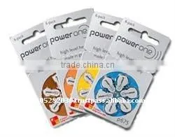 Hearing Aid Batteries Power One Hot Sale Zinc Air for Digital Hearing Aids thumbnail-1