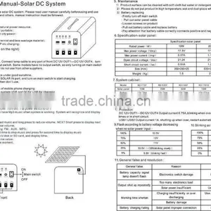 20W Mini Solar Home Lighting System / Portable DC Solar Kits for Sale thumbnail-6