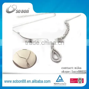 2016 China Supplier Hot Sale Necklace, Women's Dresses Necklace, 925 Sterling Silver Pendant thumbnail-4
