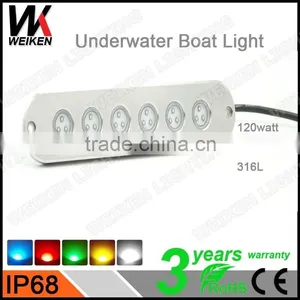 Wholesale IP68 90w 12v Stainless Steel Ship Yacht Led Underwater Lights From Hangzhou Weiken thumbnail-1