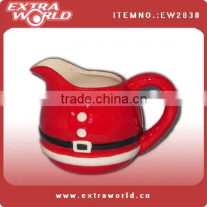 Hand Painted Ceramics Christmas Pitcher thumbnail-1