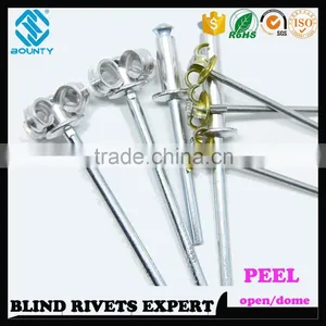 HOT SELLING OPEN END MANUFACTURER TRUSS HEAD AL/ST POP PEEL TYPE RIVETS thumbnail-4