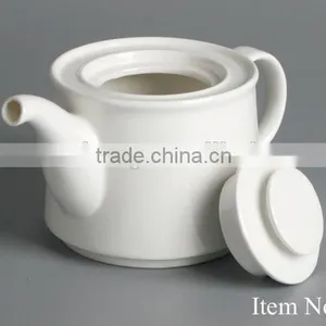 Restaurant Plain Fine China Ceramic Teapot thumbnail-6
