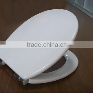 One Push Button Quick Release Toilet Seat Cover With Soft Close Stainless Steel Hinges for Portable wc in the Bathroom thumbnail-3