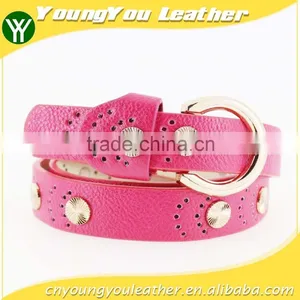 2015 Women's Fashion pu Studded Beads Belt for Jeans With Metal Beads in Yiwu thumbnail-1