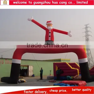 Colorful Cheap Custom Inflatable Christmas Decorations for Sale Inflatable Christmas Santa Arch thumbnail-3