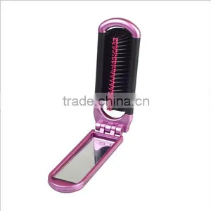 Folding Pocket Mirror With Comb thumbnail-2