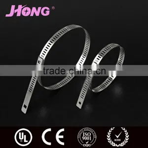 14inch 7.9*360mm High Corrosion Resistant Ball Lock SS304 Stainless Steel Zip Tie thumbnail-4