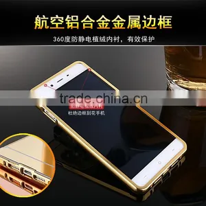 Wholesale Mirror Metal Aluminum Bumper Back Case Cover Cell Phone Case Wholesale Magnetic Phone Case For OPPO A33 thumbnail-2