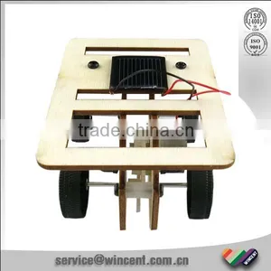 Solar Powered Wooden Product Children Toys Car thumbnail-1