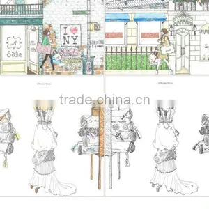 Wholesale Secret Garden Series Fashion Cafe Coloring Books for Adult thumbnail-4