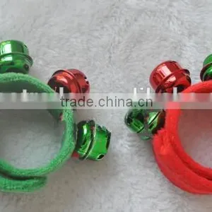 Merry Christmas Holiday Cuff Bracelet With Jingle Bells Christmas Party Gear thumbnail-2