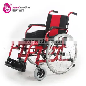 Deluxe Aluminum Manual Foldable Wheelchair thumbnail-2