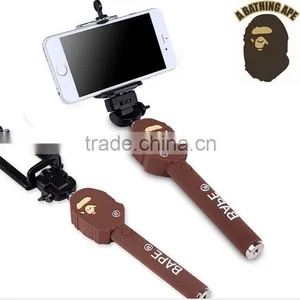 Gadget 2015 Hot Custom Selfie Stick, Bluetooth Cartoon Selfie Stick Mobile Phone Holder thumbnail-6