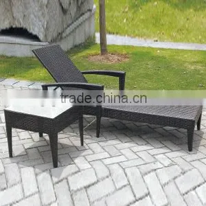 00 Aluminum Furniture for Outdoor Garden Leisure Folding Deck Chair Sun Lounge With Table YPS065 thumbnail-1