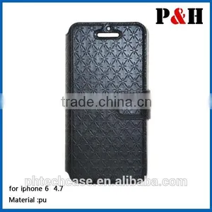 2015 Hot Sell Wallet Flip Leather Case for Apple Iphone 6 thumbnail-4