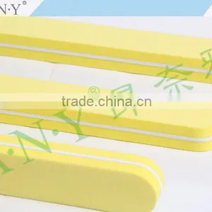 Nail Art Polishing and Shining Yellow Sponge Long Nail File 100/180 Grit thumbnail-3