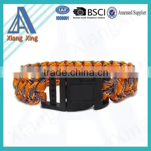 Custom Compass Whistle Survival Paracord Bracelet Wholesale thumbnail-1