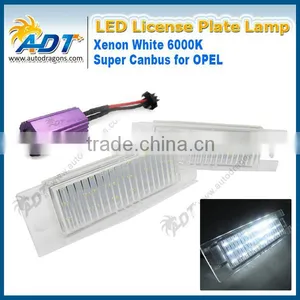 LED Number Plate Light For Vauxhall for Opel for Corsa for Astra H J for Insignia for Vectra thumbnail-1