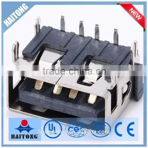 4 Pin Usb Socket A Type Right Angle USB Connector With Good Price thumbnail-1