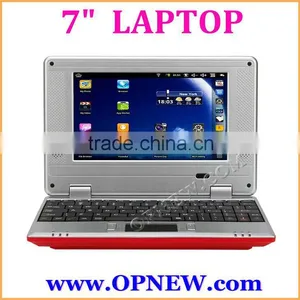 7 INCH Cheap Dual Core Mini Laptop Netbook Notebook PC With Android 4.4 WM8880 Cpu HDM Camera OPNEW 6 Colors in STOCK Now thumbnail-1