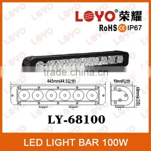 17.2 Inch Spot Food Combo Single Row Light Bar 100W Auto off Road Light Bar thumbnail-1