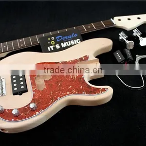 China Unfinished Competitive DIY High Electric Bass Guitar Kits thumbnail-1