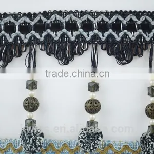 Curtain Decorative Pompon Fringing Lace thumbnail-1