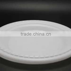 Hot Sale 7 ''*9'' Oval Shape White Plastic PS Plate Take Away thumbnail-2