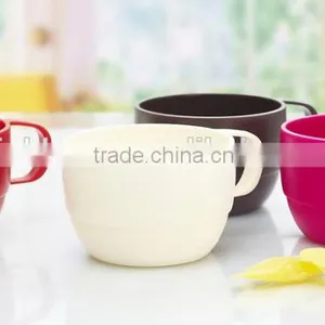 Candy Color Customized Lovely Promotional Plastic Milk Tooth Cup With Handle thumbnail-2