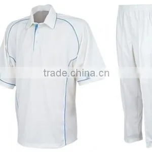 Custom Made Cricket White UniForm thumbnail-1