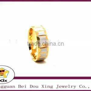 High Quality Couple Rings for Women Men Cubic Zirconia Wedding Ring18K Gold Plated Wedding Rings Stainless Steel Female Jewelry thumbnail-1