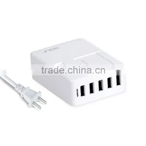 5V Micro Usb Charger, Quick Charge 2.0 Usb Power Charger Adapter, 5 Port Usb Mobile Phone Charger thumbnail-5
