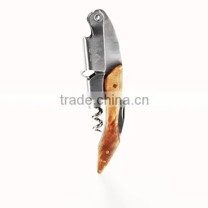 Bar Tools Wine Bottle Opener Wine Corkscrew Metal Stainless Steel Waiter's Wine Opener With Knife thumbnail-6