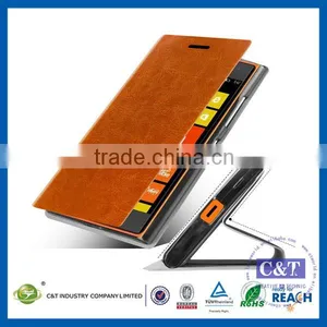 C&T Hottest and Elegant Design Wholesale Leather Case for Nokia 735 thumbnail-5