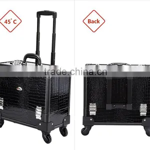 2014 China Fashion Waterproof Portable Travel Trolley Rolling Makeup Case Station thumbnail-3