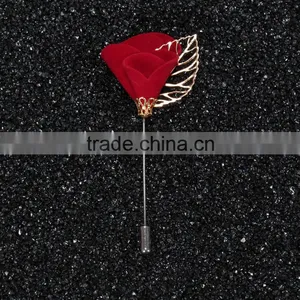 Wholesale Handmade Colorful Lapel Flower Pin/ Brooch Pin for Wedding Party Accessories thumbnail-2