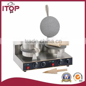 Stainless Steel Double Plate Electric Cone Baker thumbnail-1