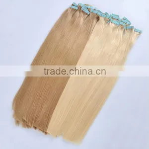 Wholesale Cheap Color 613 6a Grade Russian Hair Tape Hair Extensions thumbnail-5