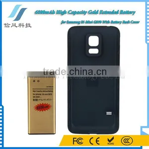 6500mAh 3.85V G870 Extended Battery for Samsung S5 Mini With Back Cover Black thumbnail-1