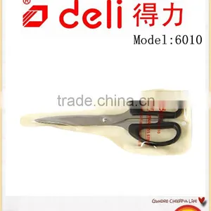 Deli Stainless Steel Scissors Office Scissors Red Household Scissors Model 6010 thumbnail-4
