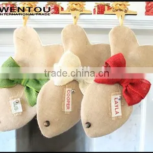 Wholesale Burlap Cat Fish Christmas Stocking thumbnail-4