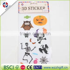 Halloween Pumpkins & Green Ghost Large Temporary Tattoos Cute Big Tattoo Stickers thumbnail-2
