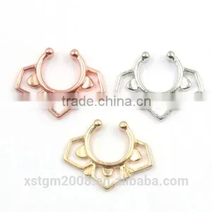 Newest Internally Threaded Nose Studs Solid Gold Nose Ring thumbnail-1