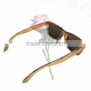 Comfortable Handmade Okay Zebra Wood Sunglasses thumbnail-4