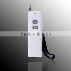 One Way Wireless White Digital Two Key Remote Control Switch 325hz thumbnail-1