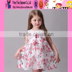 2016 Flower Princess Dress Modern Children Dress One Piece Baby Latest Children Dress Designs thumbnail-1